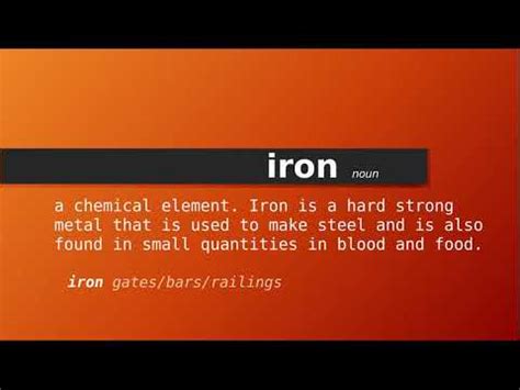 iron übersetzung|iron definition.